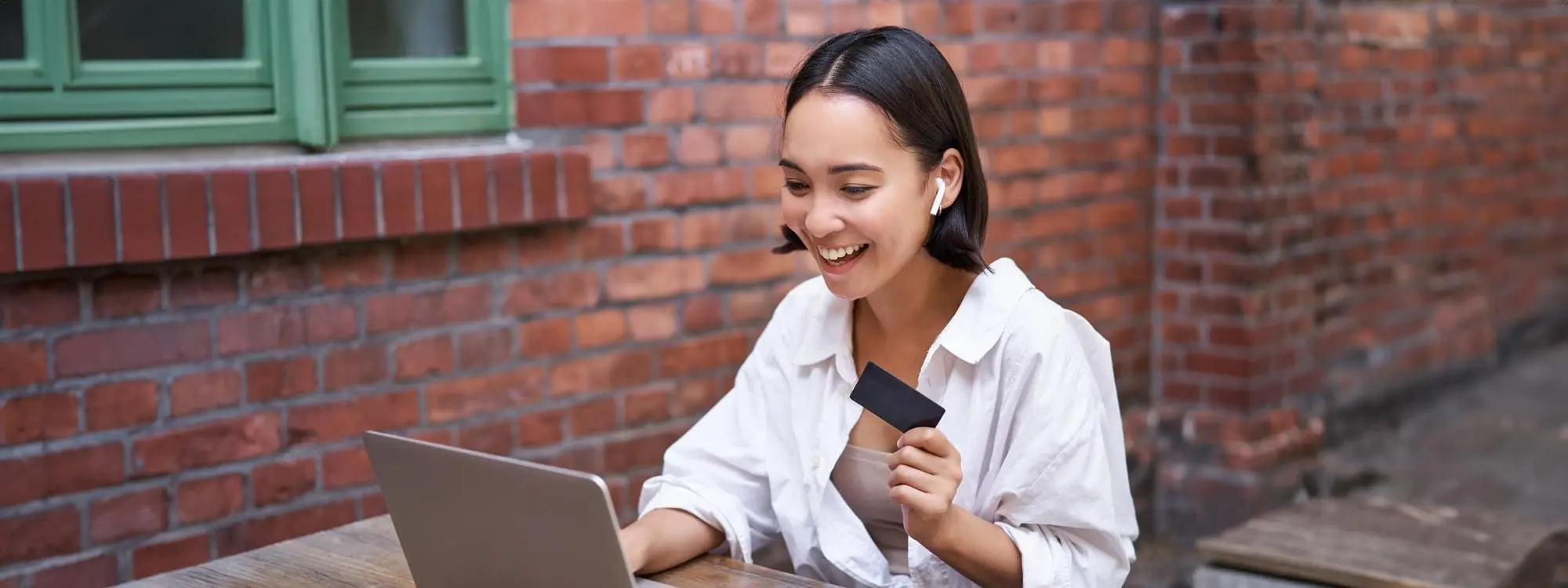 Student studying online