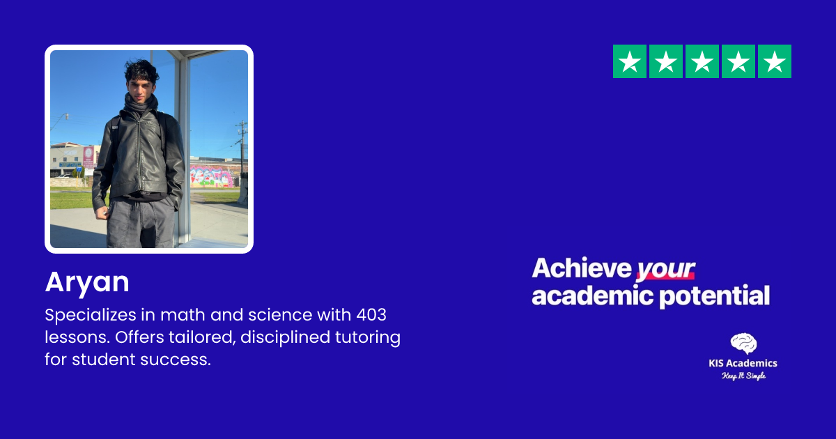Aryan | Advanced Mathematics Tutor Helping Students Excel in Cannons ...