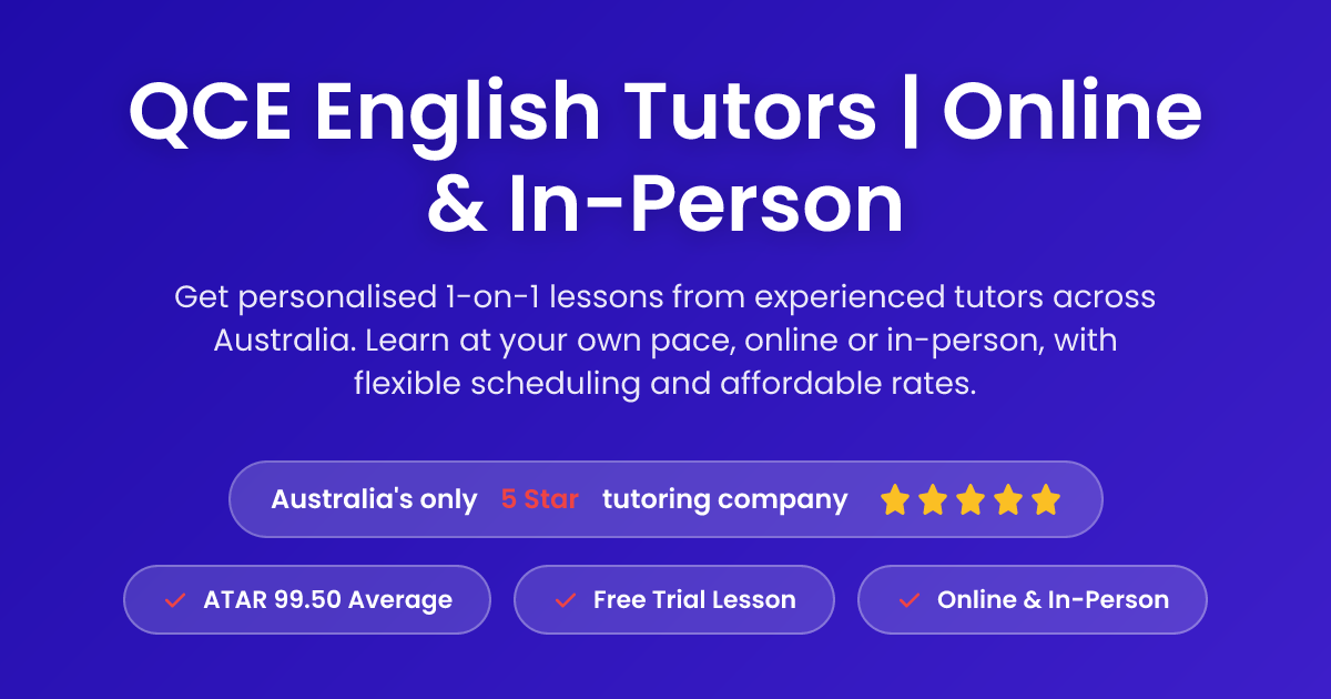 QCE English Tutors | Learn from 99+ ATAR Graduates | KIS Academics